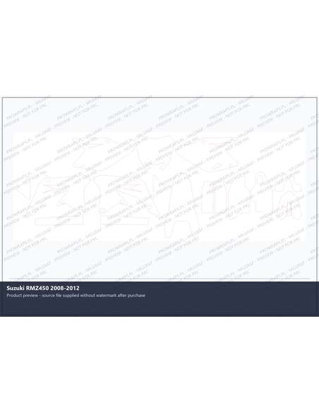 PPF Template - Suzuki RMZ450 2008-2012