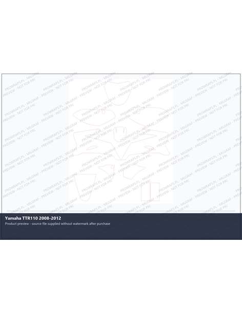 PPF Template - Yamaha TTR110 2008-2012
