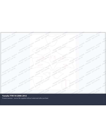 PPF Template - Yamaha TTR110 2008-2012