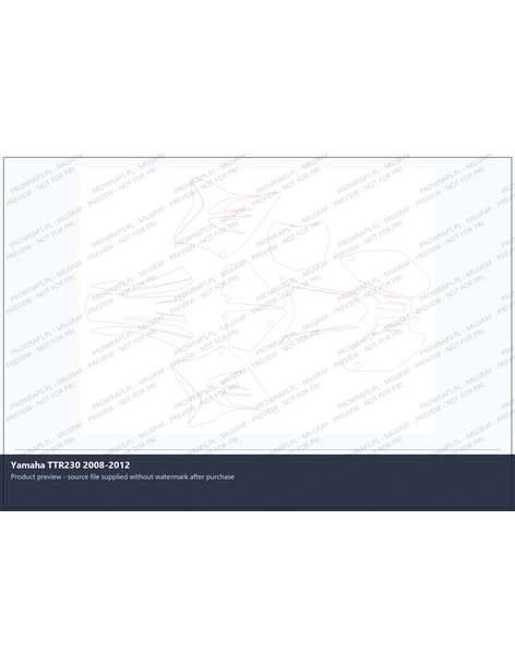 PPF Template - Yamaha TTR230 2008-2012