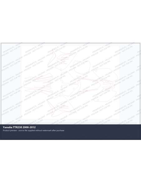 PPF Template - Yamaha TTR230 2008-2012