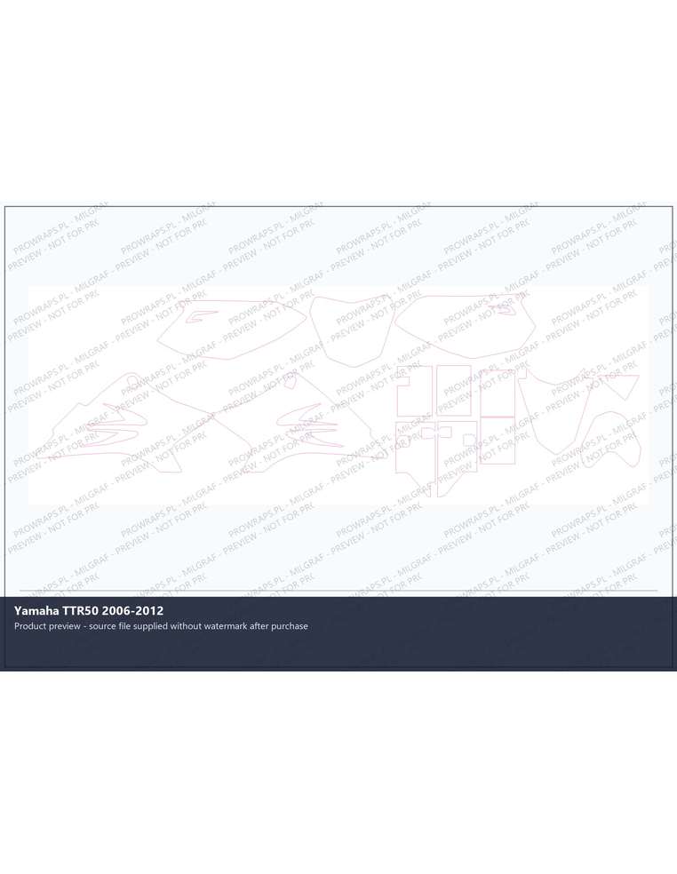 PPF Template - Yamaha TTR50 2006-2012
