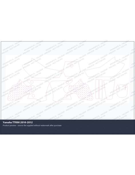 PPF Template - Yamaha TTR90 2010-2012