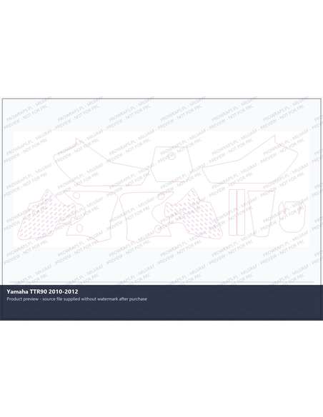 PPF Template - Yamaha TTR90 2010-2012