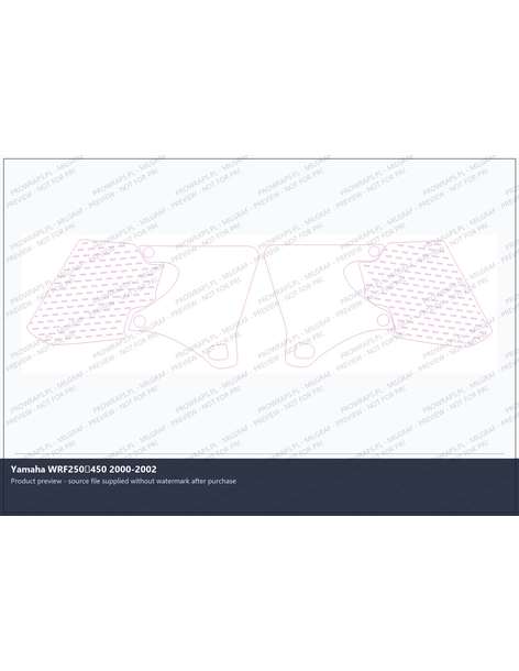 PPF Template - Yamaha WRF250450 2000-2002