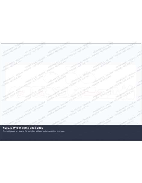 PPF Template - Yamaha WRF250450 2003-2006