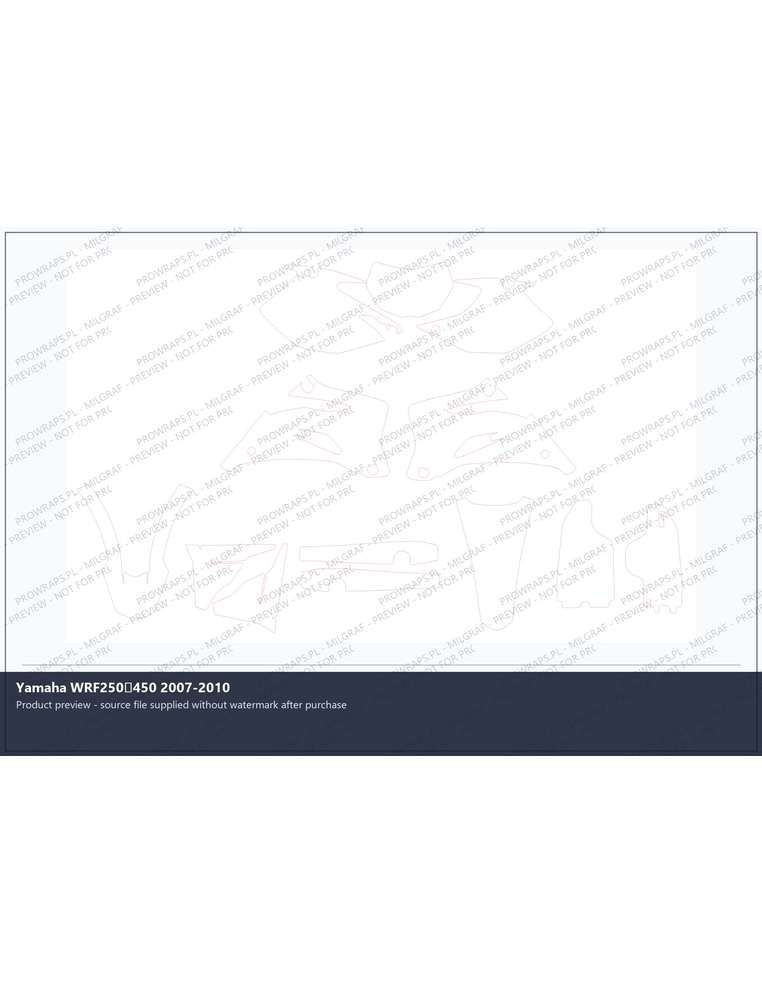 PPF Template - Yamaha WRF250450 2007-2010