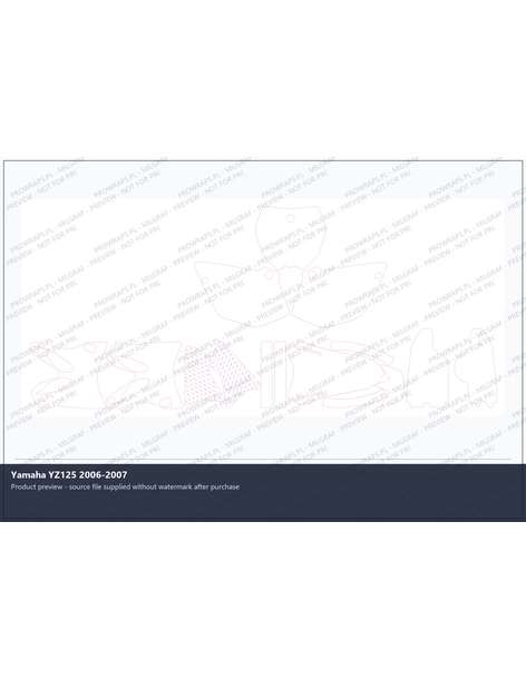 PPF Template - Yamaha YZ125 2006-2007