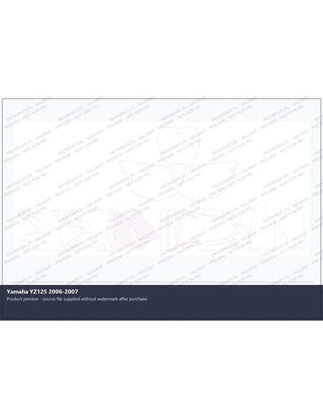 PPF Template - Yamaha YZ125 2006-2007