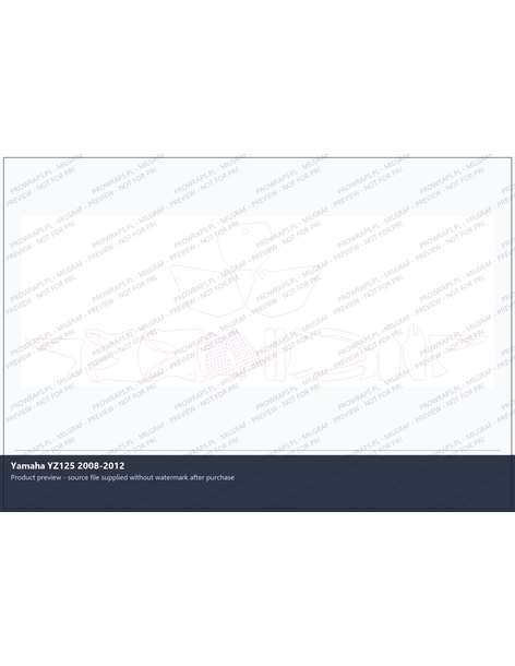 PPF Template - Yamaha YZ125 2008-2012