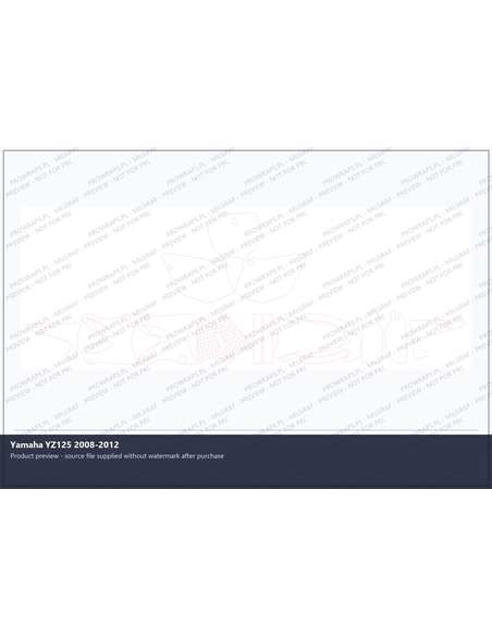 PPF Template - Yamaha YZ125 2008-2012