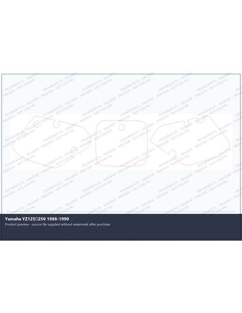 PPF Template - Yamaha YZ125250 1988-1990