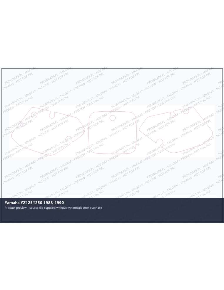 PPF Template - Yamaha YZ125250 1988-1990
