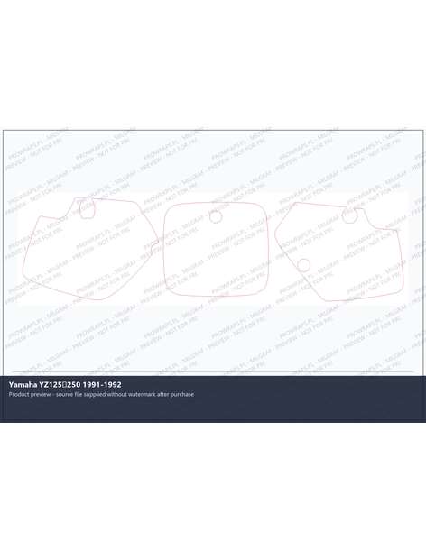 PPF Template - Yamaha YZ125250 1991-1992
