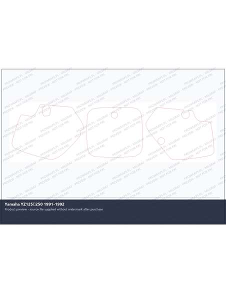 PPF Template - Yamaha YZ125250 1991-1992