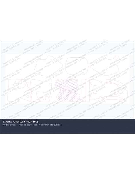 PPF Template - Yamaha YZ125250 1993-1995