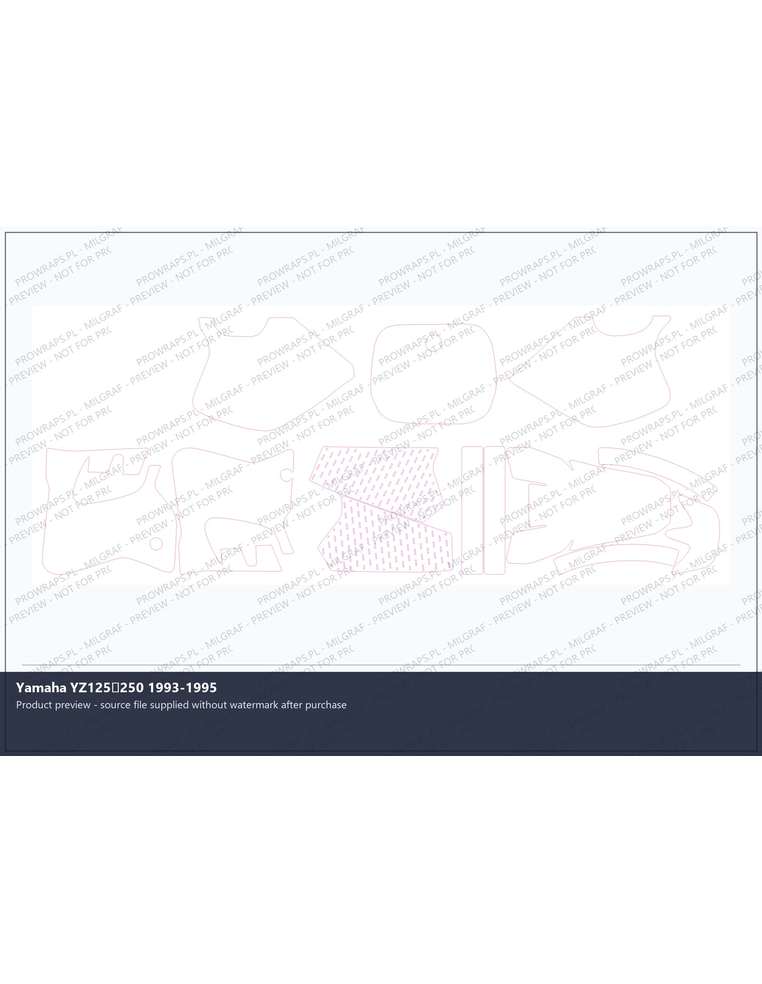 PPF Template - Yamaha YZ125250 1993-1995