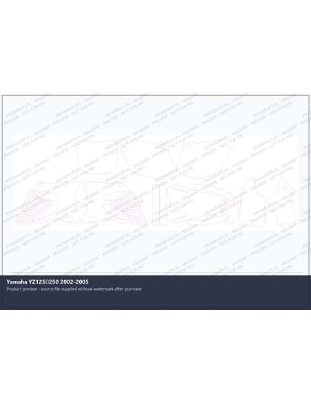 PPF Template - Yamaha YZ125250 2002-2005