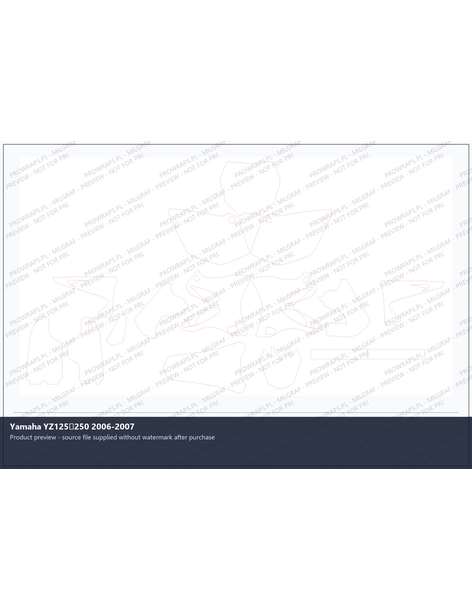 PPF Template - Yamaha YZ125250 2006-2007