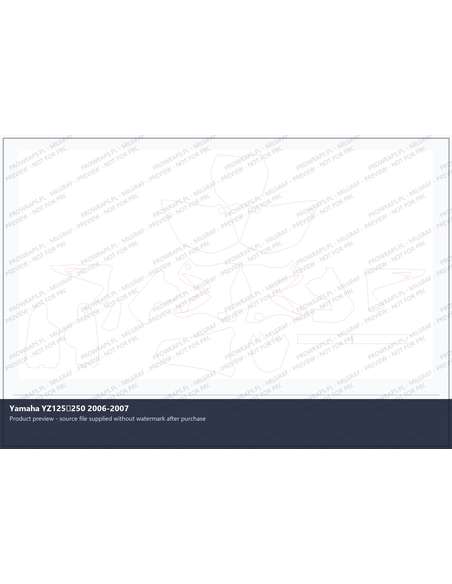 PPF Template - Yamaha YZ125250 2006-2007