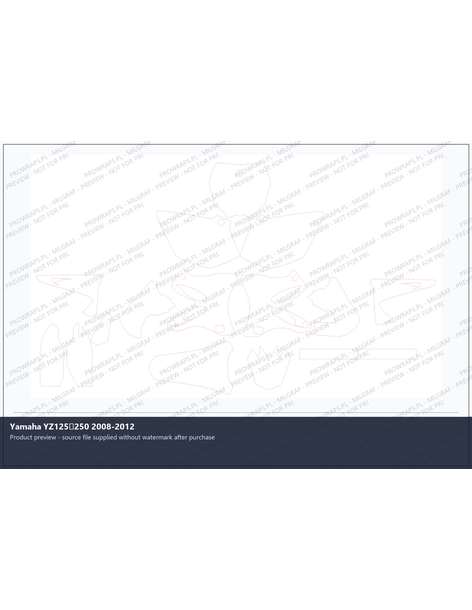 PPF Template - Yamaha YZ125250 2008-2012