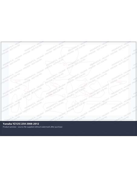 PPF Template - Yamaha YZ125250 2008-2012