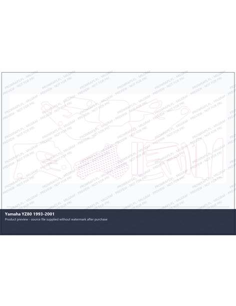 PPF Template - Yamaha YZ80 1993-2001