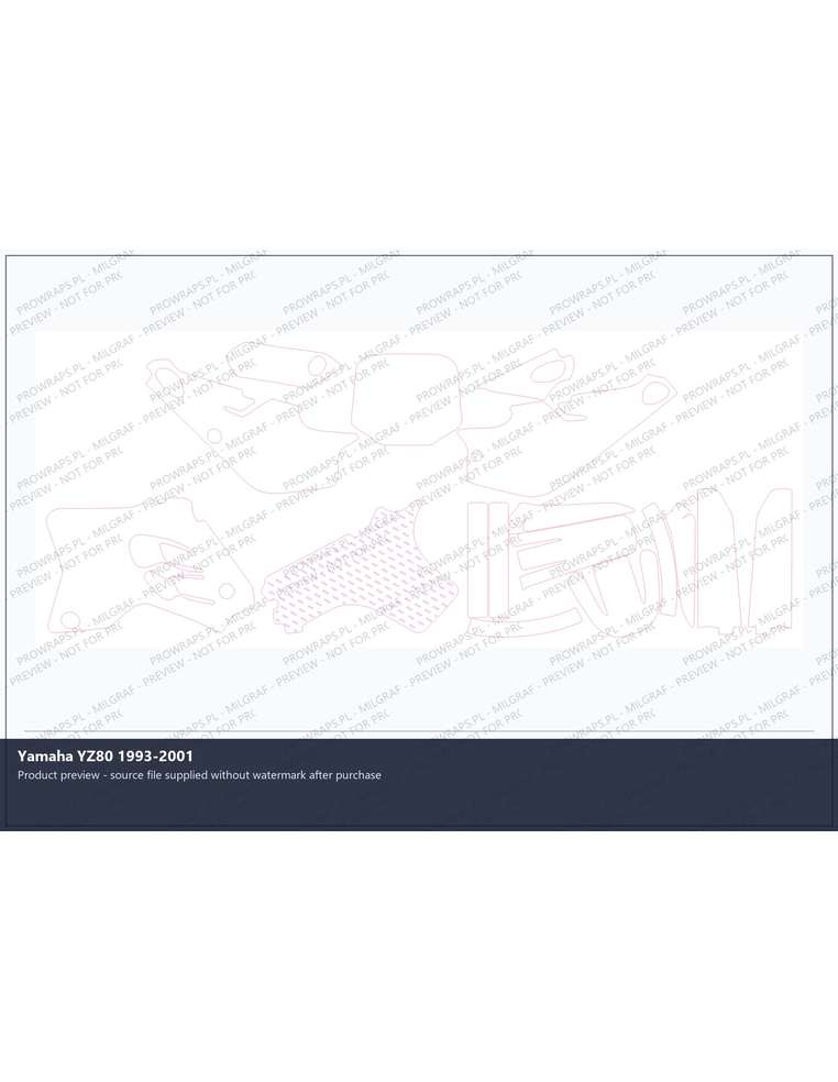 PPF Template - Yamaha YZ80 1993-2001