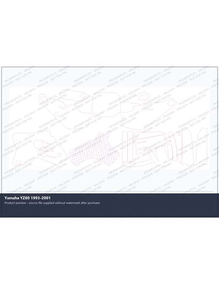 PPF Template - Yamaha YZ80 1993-2001