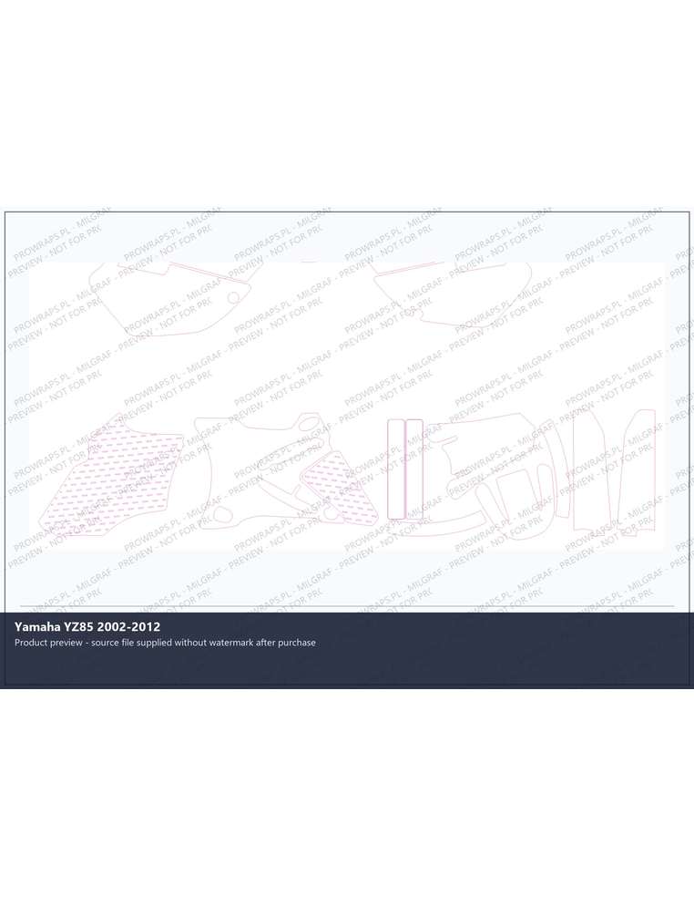 PPF Template - Yamaha YZ85 2002-2012