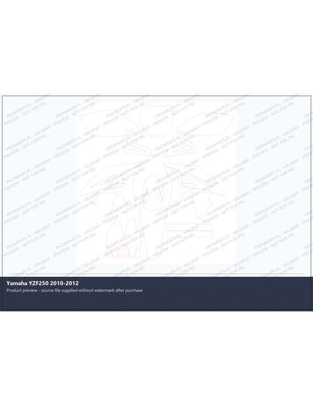 PPF Template - Yamaha YZF250 2010-2012