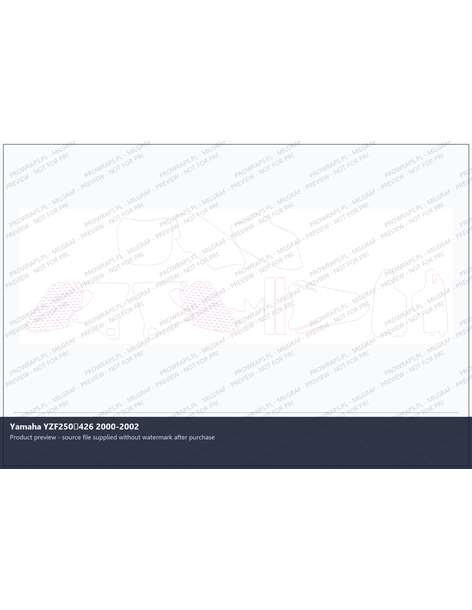 PPF Template - Yamaha YZF250426 2000-2002