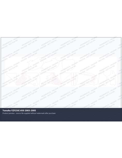 PPF Template - Yamaha YZF250450 2003-2005
