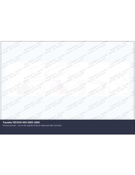 PPF Template - Yamaha YZF250450 2003-2005