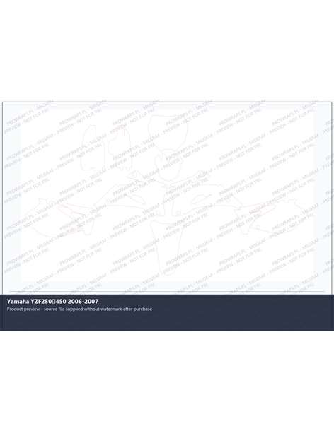 PPF Template - Yamaha YZF250450 2006-2007