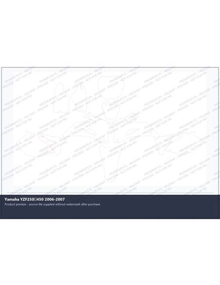 PPF Template - Yamaha YZF250450 2006-2007