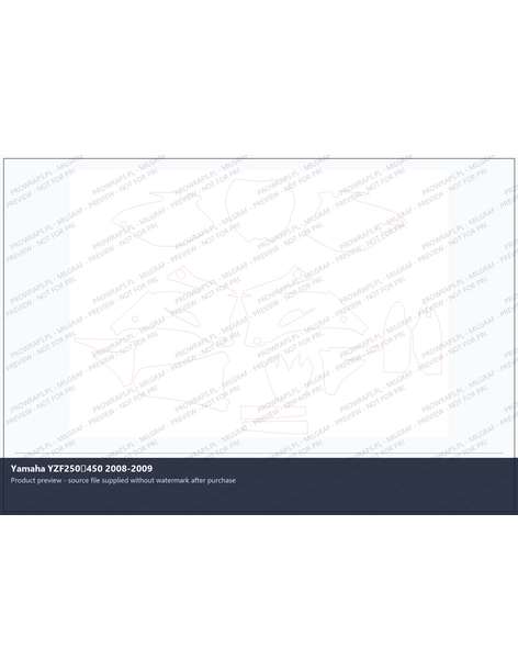 PPF Template - Yamaha YZF250450 2008-2009