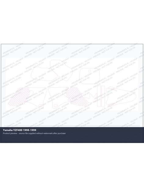 PPF Template - Yamaha YZF400 1998-1999