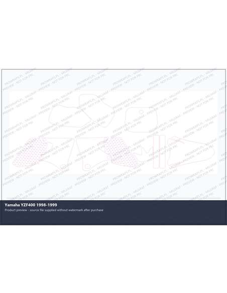 PPF Template - Yamaha YZF400 1998-1999