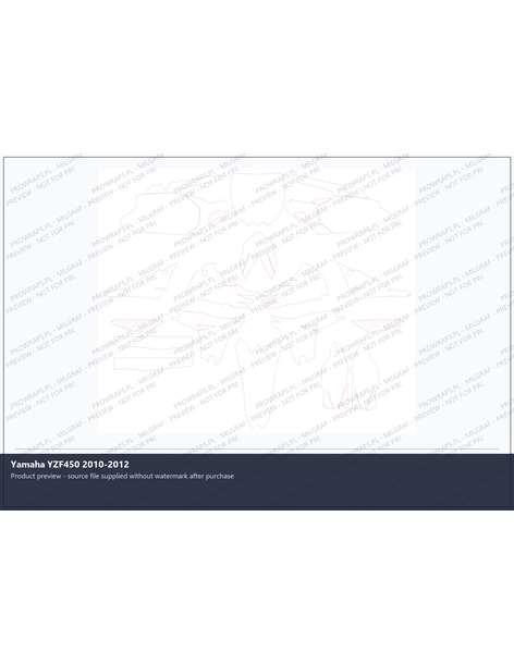 PPF Template - Yamaha YZF450 2010-2012