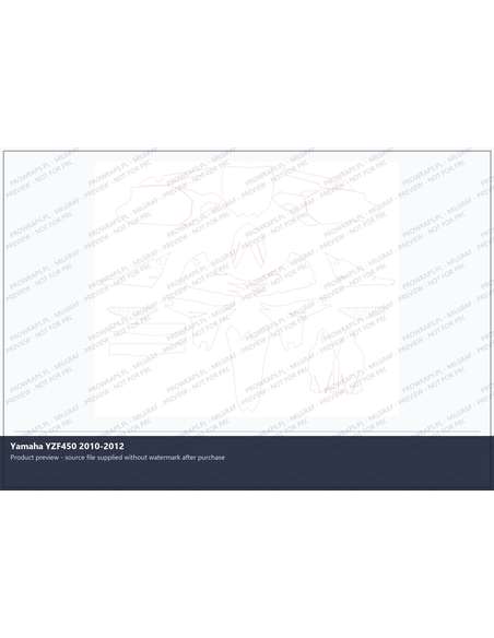 PPF Template - Yamaha YZF450 2010-2012