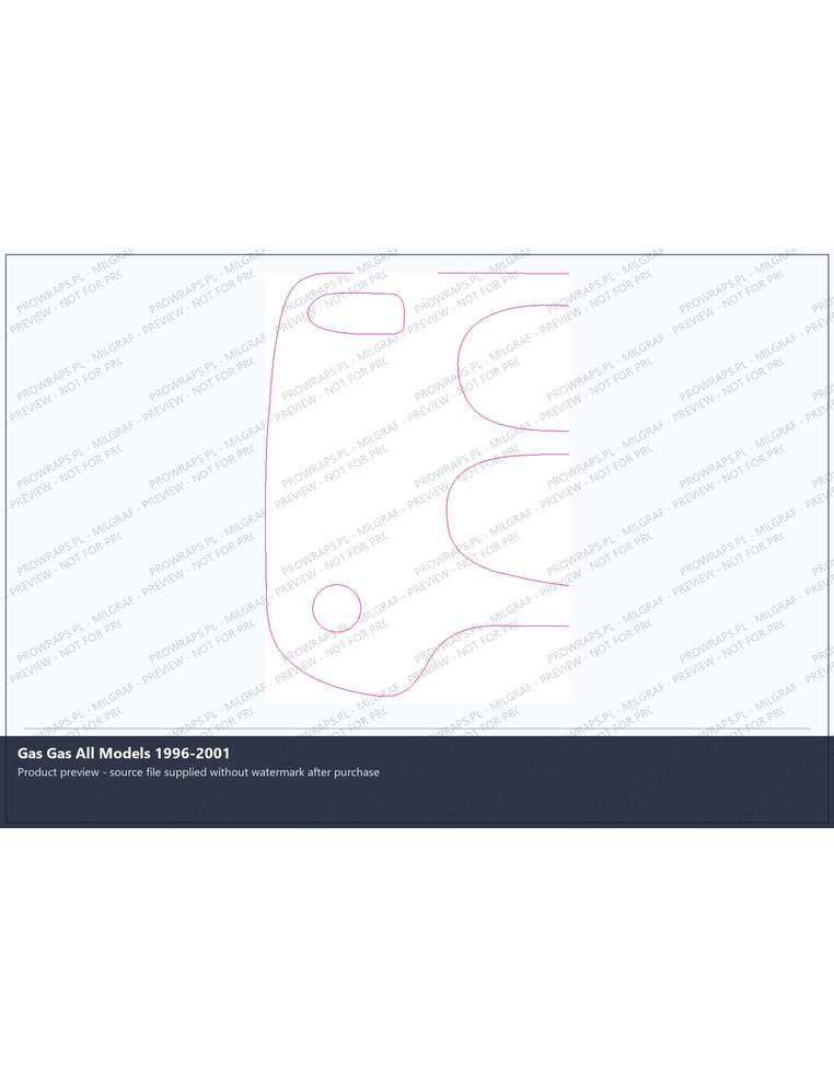 PPF Template - Gas Gas All Models 1996-2001