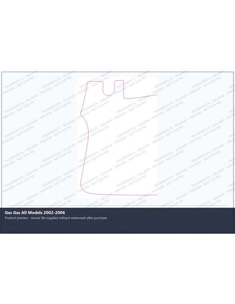 PPF Template - Gas Gas All Models 2002-2006