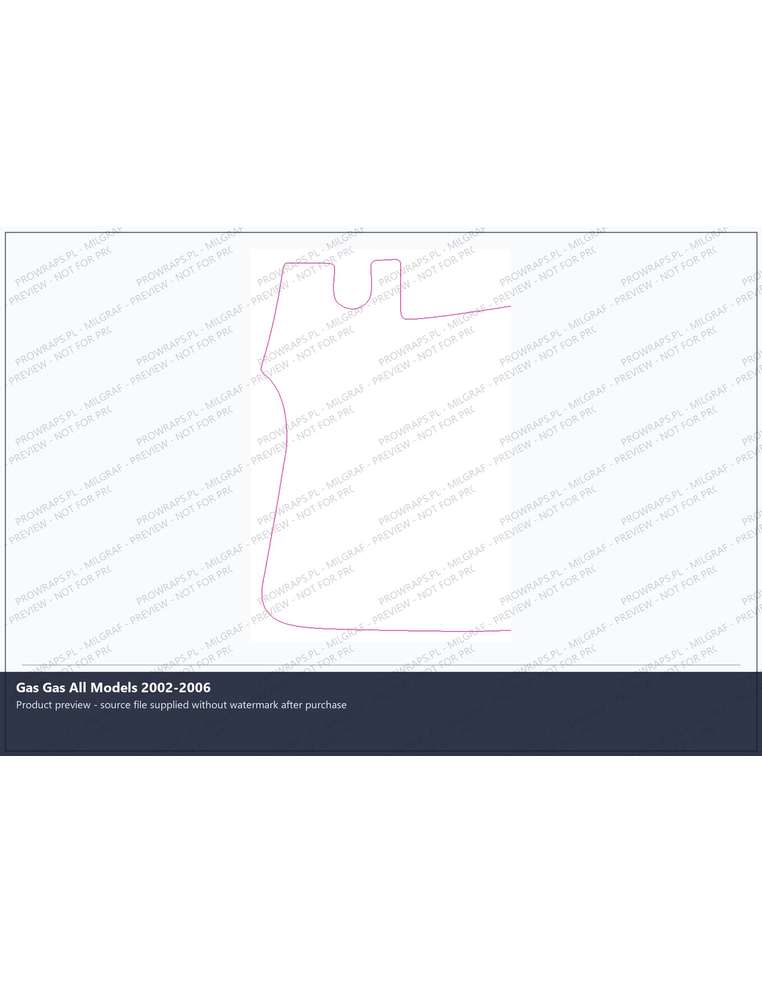 PPF Template - Gas Gas All Models 2002-2006