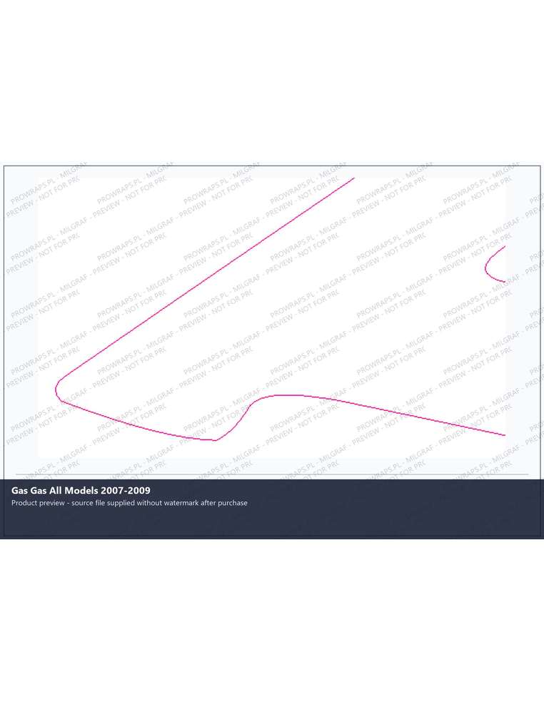PPF Template - Gas Gas All Models 2007-2009