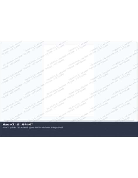 PPF Template - Honda CR 125 1995-1997