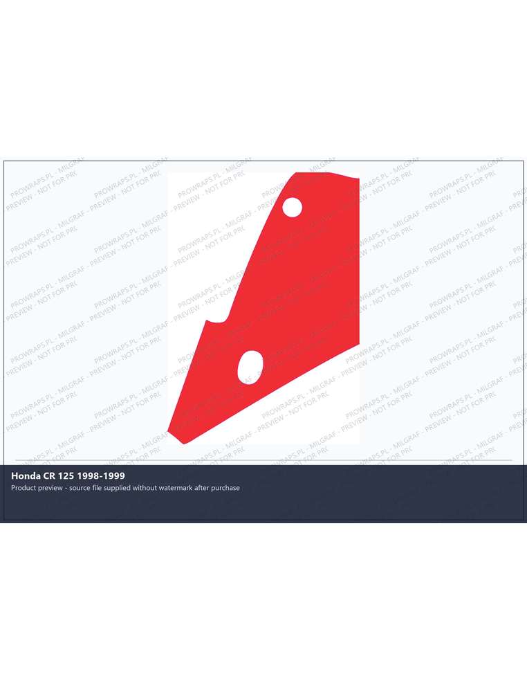 PPF Template - Honda CR 125 1998-1999