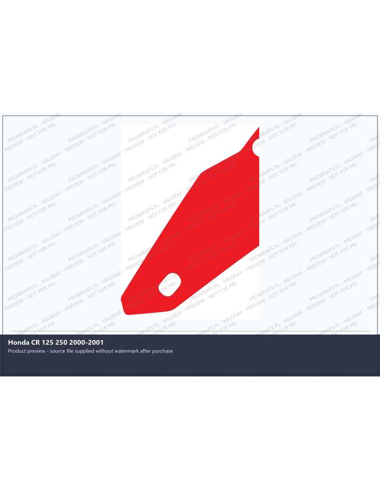 PPF Template - Honda CR 125 250 2000-2001