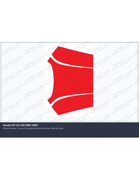 PPF Template - Honda CR 125 250 2002-2007