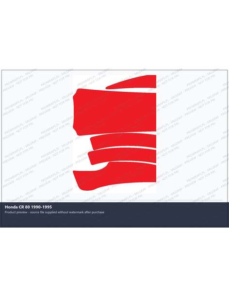 PPF Template - Honda CR 80 1990-1995